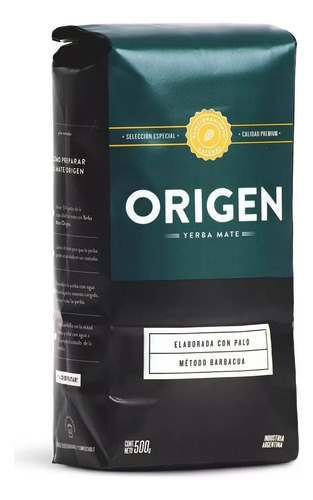 Yerba Mate Origen Barbacua Ahumado Paquete 500g