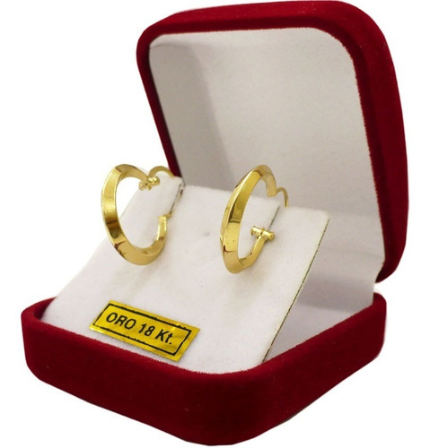 Aros Oro 18k Criollos Argolla Mujer 1 Grs 10 Mm Nena Mamá