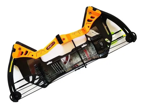 comprar Arco compuesto MK-CBK1 de 19 a 25 libras, Man Kung con flechas naranjas