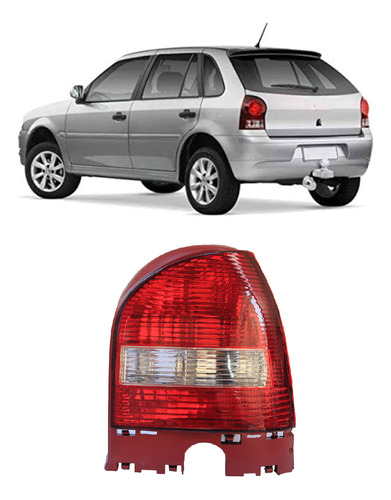 Lanterna Traseira Gol G3 1999 Até 2005 Bicolor Ré Cristal