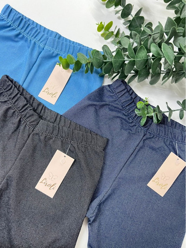 Kit 5 Bermuda Shorts Jeans Cotton Infantil Menina Tam 1 A 16