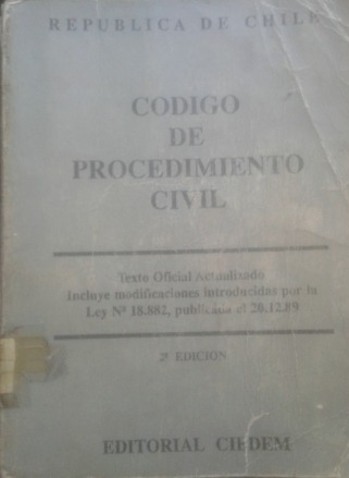 Código Procedimiento Civil / Editorial Ciedem / 1990