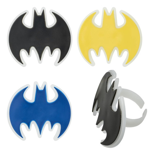 Anillos Batman Oscuro Decopac 24 Pzas