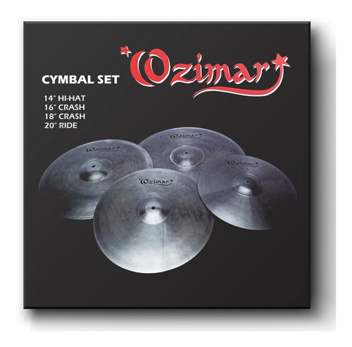 Ozimar Set De Platillos Hi Hats 14 Crash 16 Crash 18 Ride 20
