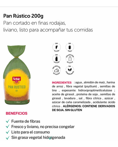 Pan Sin Tacc Multigrano Schar