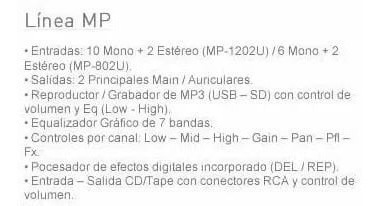 Consola E-sound Mp-802u Cuotas
