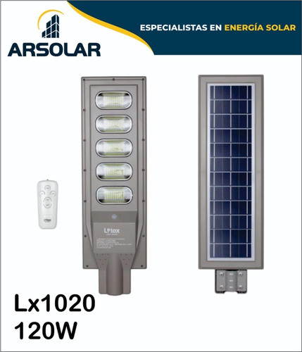Luminaria Led Solares Con Sensores De Movimiento 120w