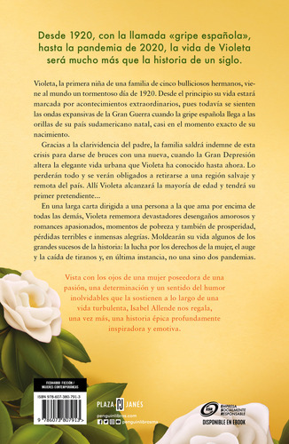 Violeta, de Allende, Isabel. Contemporánea Editorial Plaza & Janes, tapa blanda en español, 2022