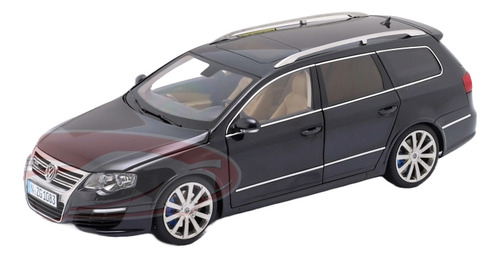Miniatura Carro Vw Passat R36 Variant 2009 Preto 1:18 Nzg Preto