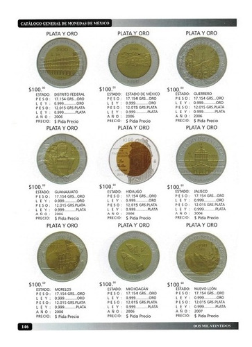 Imagen 4 de 6 de Catálogo De Monedas Y Billetes De México 2022 En Pdf