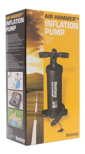 Bomba de aire manual para inflables, colchones, piscinas y boyas