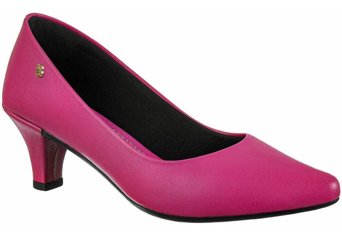 Scarpin Feminino Sapato Bico Fino Salto Fino Baixo Colorido 