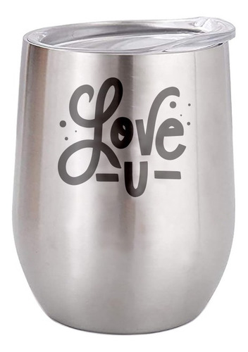 Imagen 4 de 9 de Termos Personalizados Laser 12oz Acero Para Vino Café Té Etc
