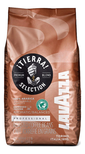 Cafe Lavazza Tierra Intenso Premium 100% Arabica Grano 1kg