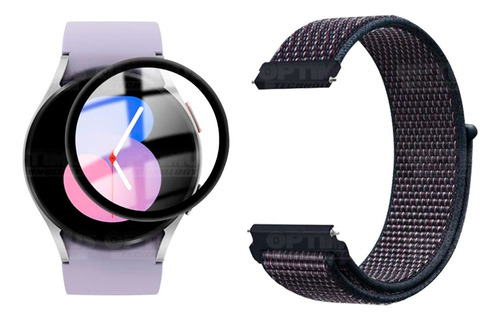 Banda Velcro Y Vidrio Nano Para Samsung Galaxy Watch 5 40mm