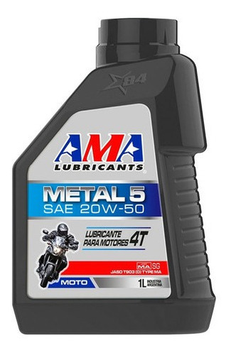 Aceite Ama Metal 5 20w50 4t Motos Franco 