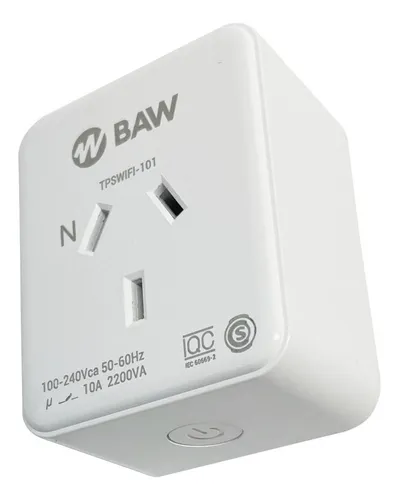 Enchufe Toma Timer Inteligente Smart Wifi Domotica Baw