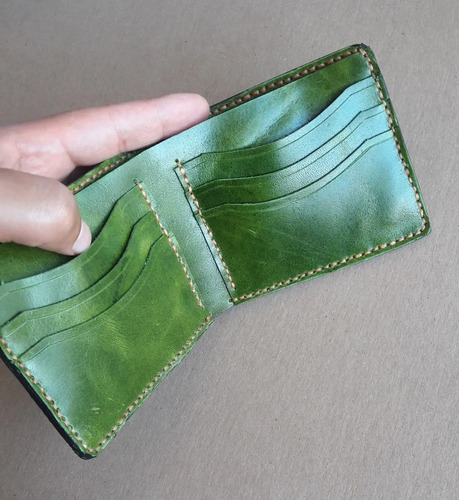Cartera De Piel Para Hombre, Hecha A Mano, Piel 100% | Meses sin intereses