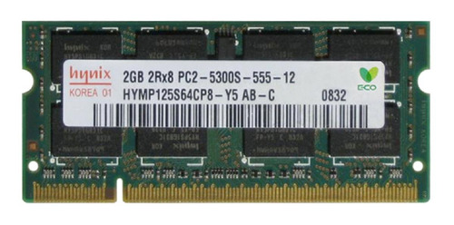 Imagen 1 de 1 de Memoria RAM  2GB 1 SK hynix HYMP125S64CP8-Y5