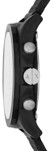 Reloj Hombre Armani Exchange Outerbanks De Silicon Correa Negro