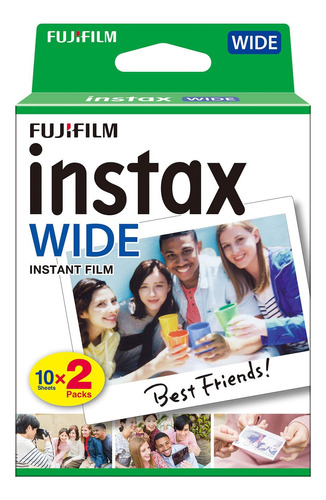 Film Instax Wide Instant Film, 20 Exposiciones, Blanco,...