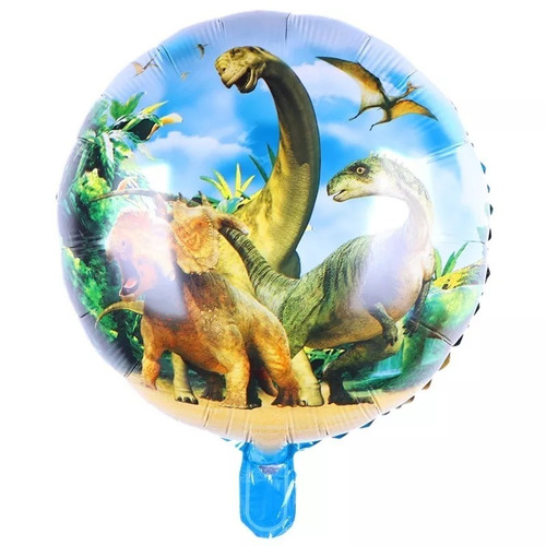 Globos Dinosaurios   X 10 Metalizados V Crespo