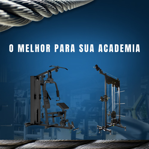 50m Cabo De Aço 5/32 5,5mm Nylon P/ Academia - Suporta 189kg