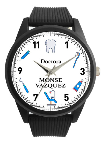 Reloj Dentista,  Contra Agua, Personalizado C/nombre + Envío