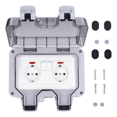 Tapa De Enchufe Exterior Ip66 Resistente A La Intemperie, En