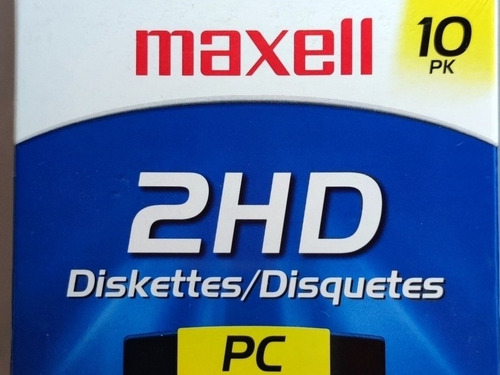 Diskettes/disquetes, Caja Por 10 Sellada Marca Maxell