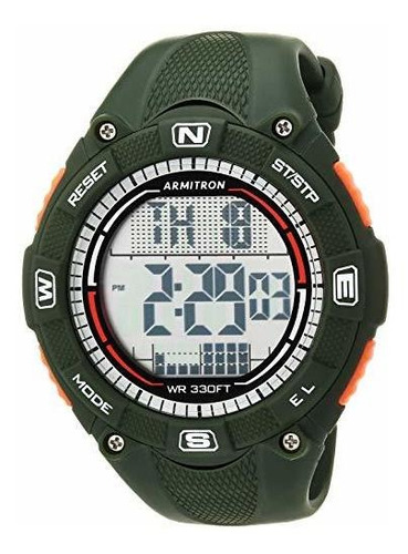 Reloj Con Correa De Resina Y Cronógrafo Digital Para Hombre 