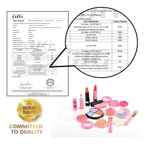 Set De Maquillaje Real Para Niñas Lavable, 21 Pcs En Maleta