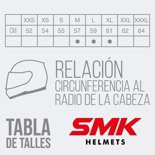 Imagen 3 de 5 de Casco Moto Integral Smk Typhoon Thorn Doble Visor