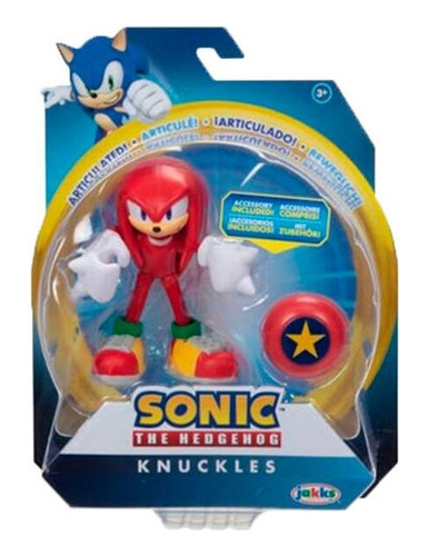 Figura Muñeco Sonic The Hedgehog Knuckles Rojo Nuevo