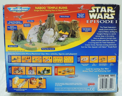 Star Wars Micro Machines Playset Templo De Naboo En Ruinas!