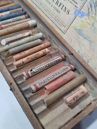 Imagen 9 de 9 de Antigua Caja De Pasteles Pinturas Francesas Mag 57513