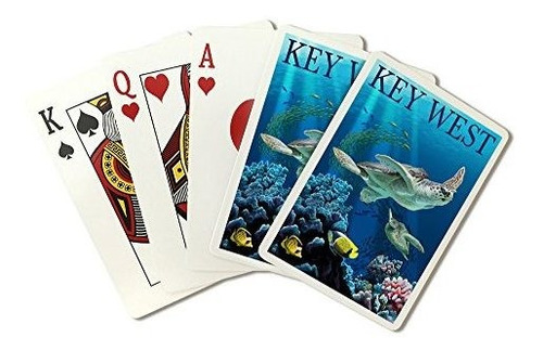 Juego De Cartas - Key West, Florida, Sea Turtles (playing Ca