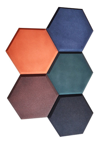 Paneles Acústicos Hexagonales Y Rectangulares Biselados