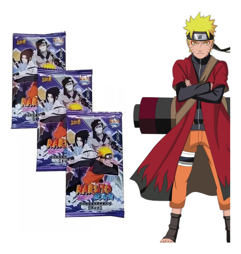 Pack 12 Sobres Naruto Shippuden V8 Cartas Coleccionables