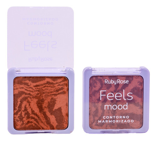 Contorno Marmoleado En Polvo Feels Mood Medium Ruby Rose Hb-7527