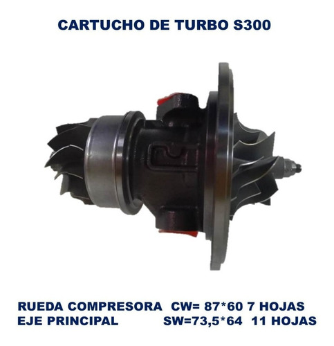 Turbo Cartucho S300 Cat 3126 Kodiak 8500