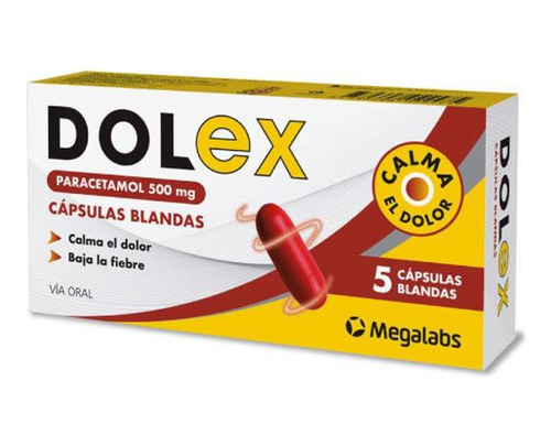 Dolex 500 Mg 5 Capsulas Blandas