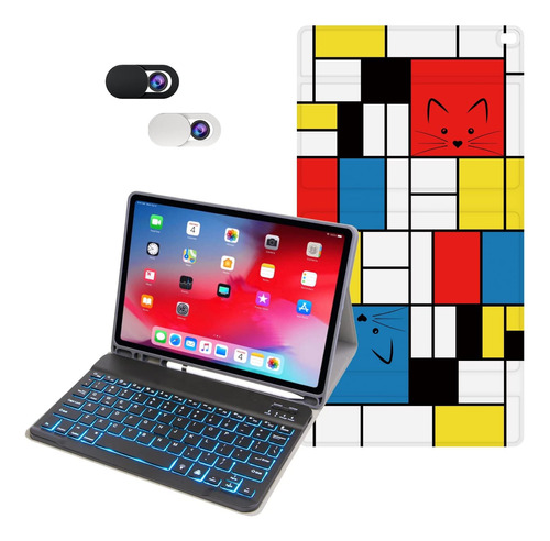 Funda Con Teclado Ozade / Para iPad 10.2 / Line One World