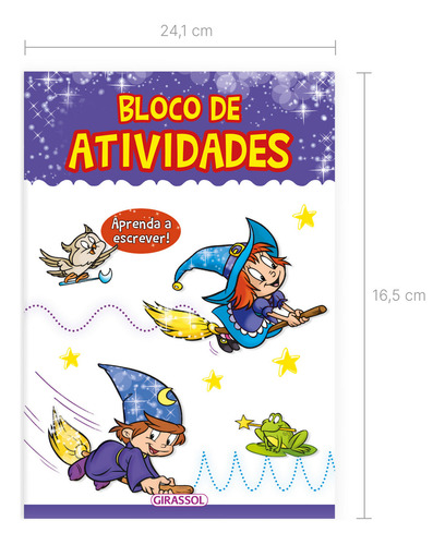 Bloco De Atividades - Aprenda A Escrever: Não Aplica, De Equipe Girassol Brasil. Aplica, Vol. Não Aplica. Editorial Girassol Brasil Edicoes Ltda, Capa Mole, Edição 1 Em Português, 2024