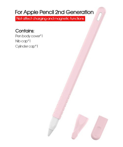 Funda Protector Silicona Para Apple Pencil 2 Doble Tapa