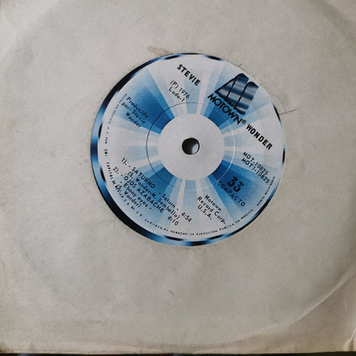 Disco 45 Rpm: Stevie Wonder- Dejadoo
