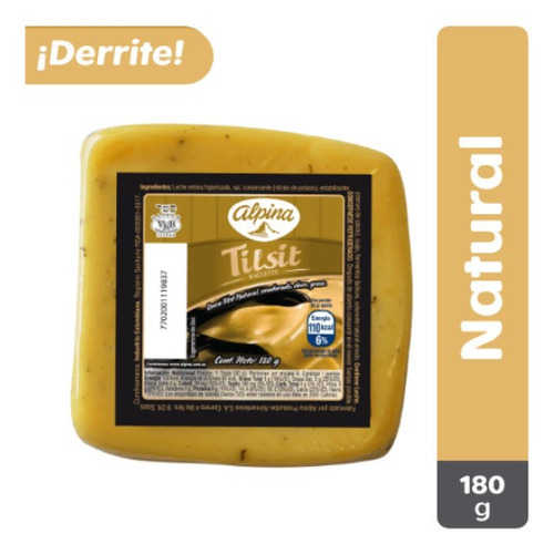 Queso Tilsit Natural Cuña 180 G