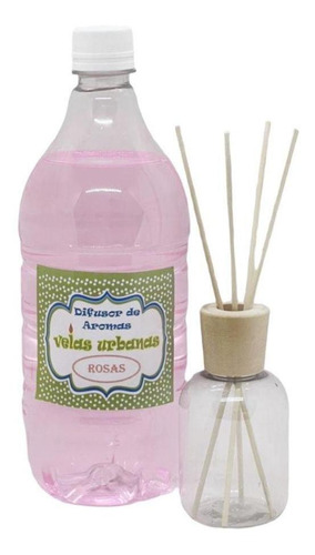 Difusores Plasticos Aromaticos Kit Con Tapa Madera X6 