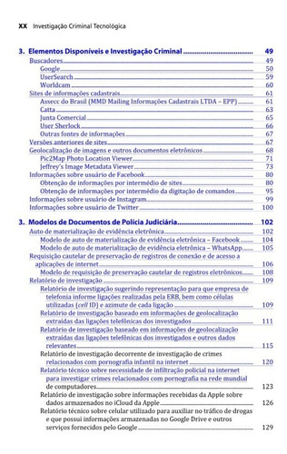 Investigação Criminal Tecnológica Volume 1 Editora Brasport