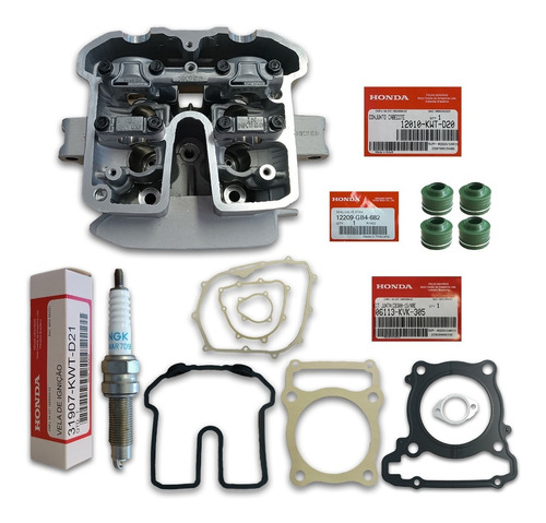 Kit Cabeçote Cb 300 Xre 300 Vela Fina Longa 2013 2014 2015